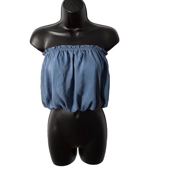 ELAN INTERNATIONAL Strapless Crop Top - Picture 2 of 6